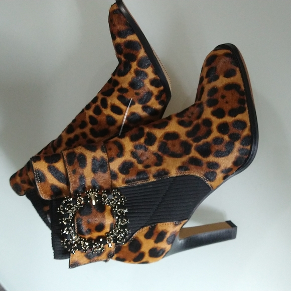 Karl Lagerfeld | Shoes | Karl Lagerfield Paris Vania Leopard  Karl Lagerfield Paris Vania Leopard Print Calf Hair Bootie